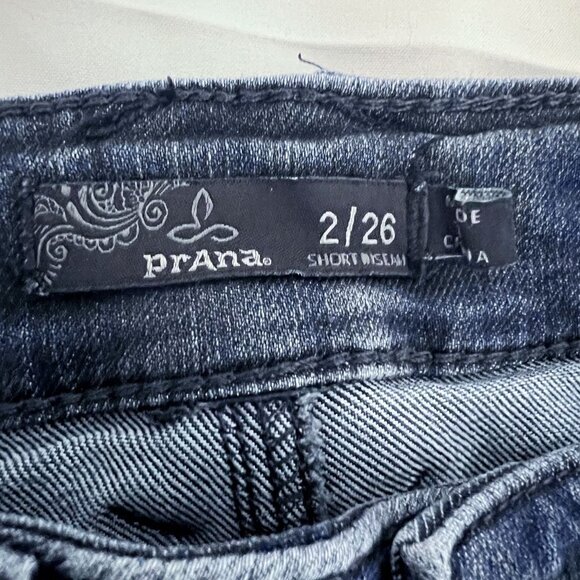 PrAna Oday Indigo Jeans Size 2/26 Short Rare Style Not Made Anymore - Picture 7 of 12